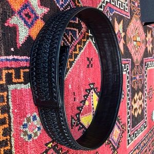 Tom Ford black woven belt size 35/34